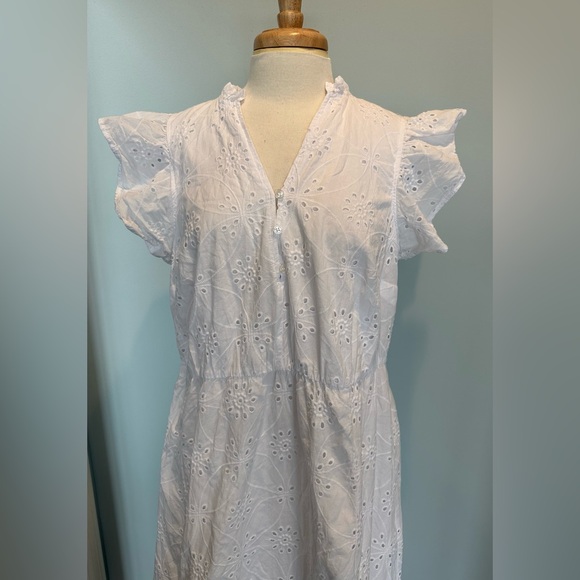 Eloquii White Eyelet Maxi Dress - Picture 5 of 16
